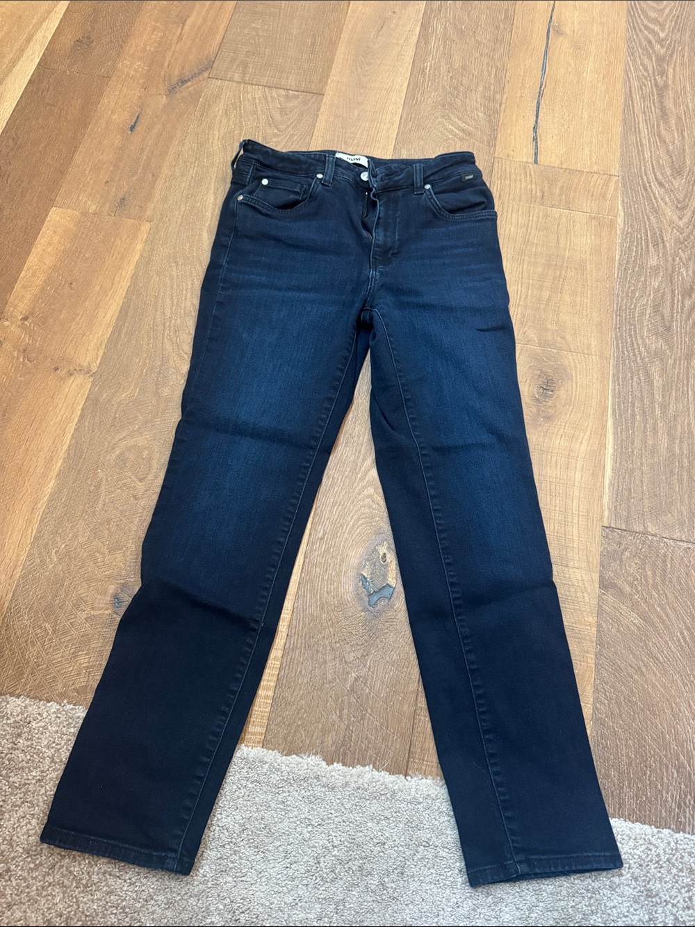 Navi Dark Blue Women's Straight-Leg Jeans